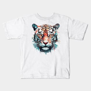 Tiger Animal Freedom World Wildlife Wonder Abstract Kids T-Shirt